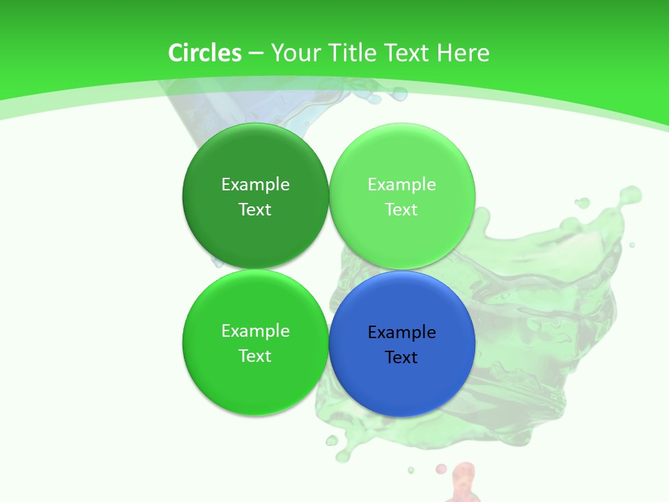 Isolated Bottle Green PowerPoint Template