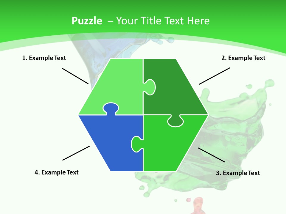 Isolated Bottle Green PowerPoint Template