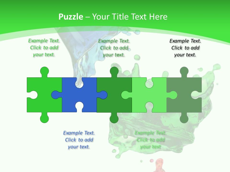 Isolated Bottle Green PowerPoint Template