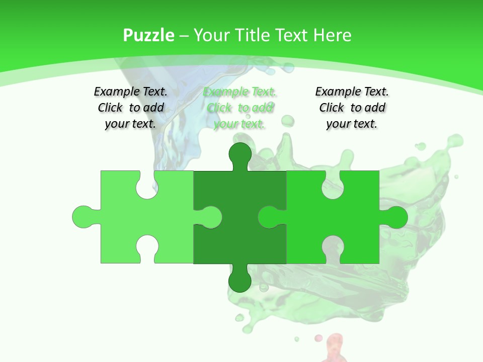 Isolated Bottle Green PowerPoint Template