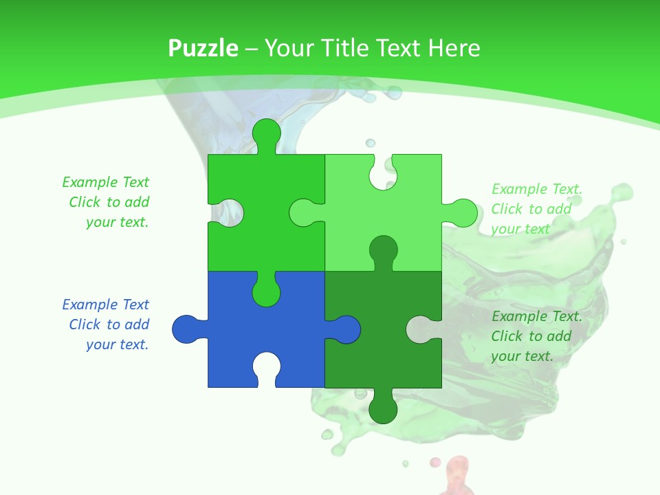 Isolated Bottle Green PowerPoint Template