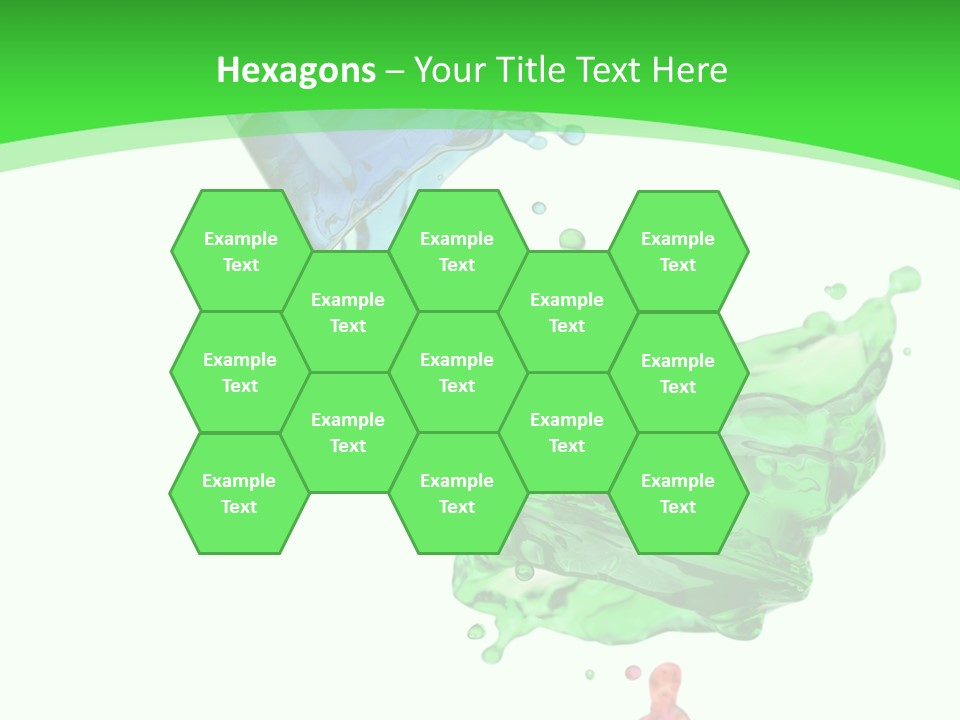 Isolated Bottle Green PowerPoint Template