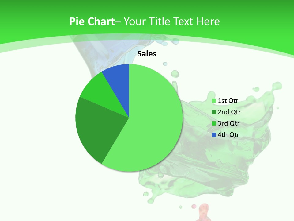 Isolated Bottle Green PowerPoint Template
