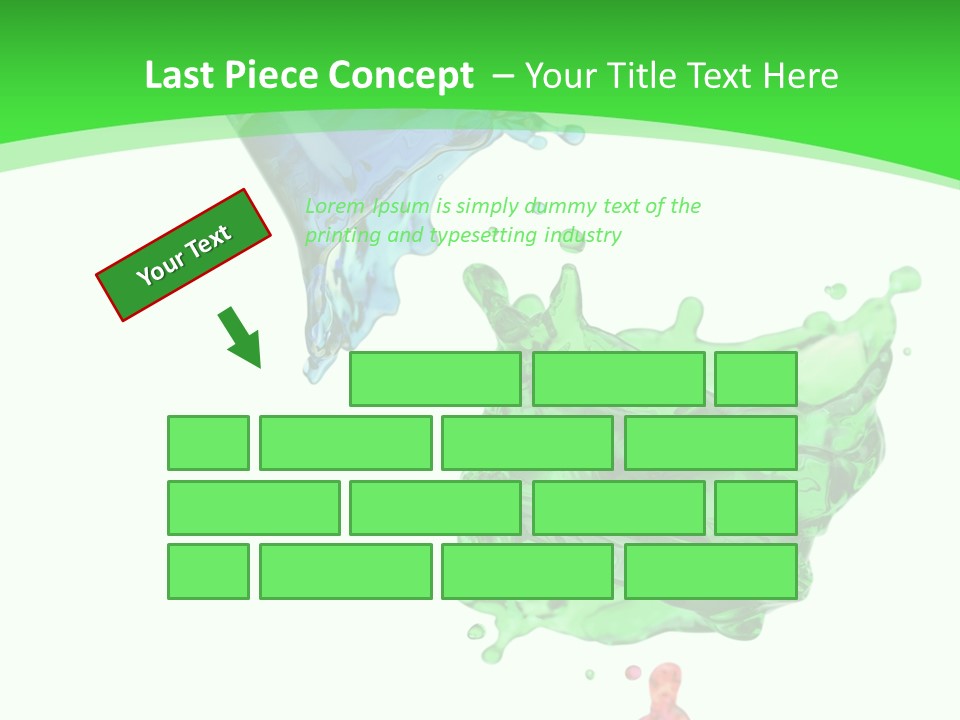 Isolated Bottle Green PowerPoint Template