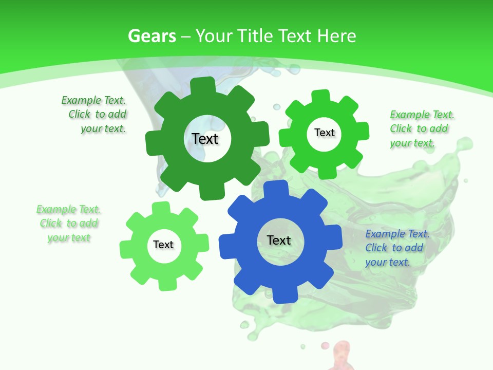 Isolated Bottle Green PowerPoint Template