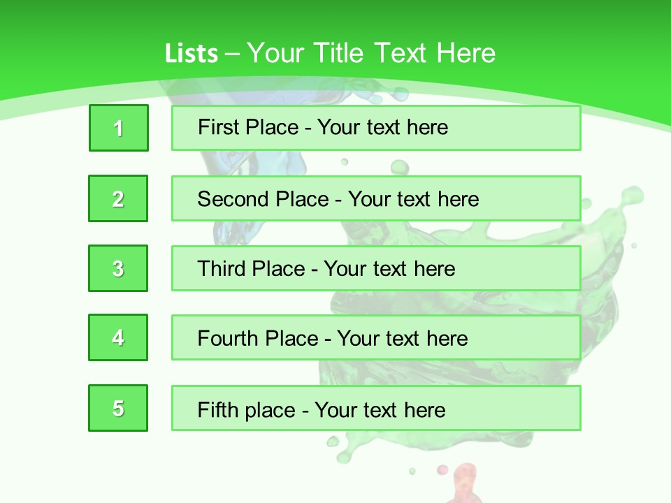 Isolated Bottle Green PowerPoint Template