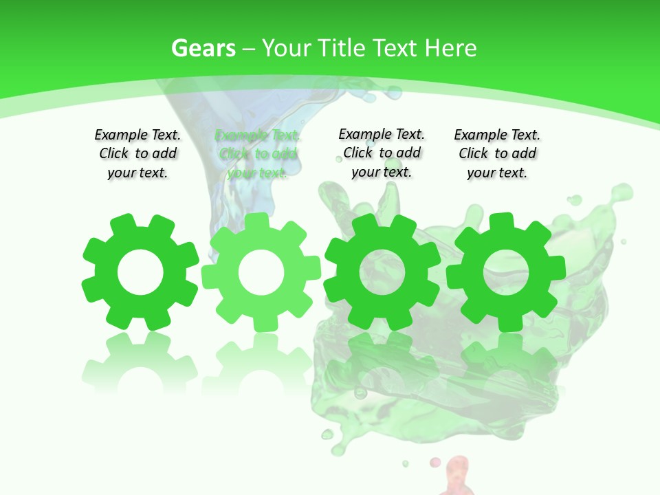 Isolated Bottle Green PowerPoint Template