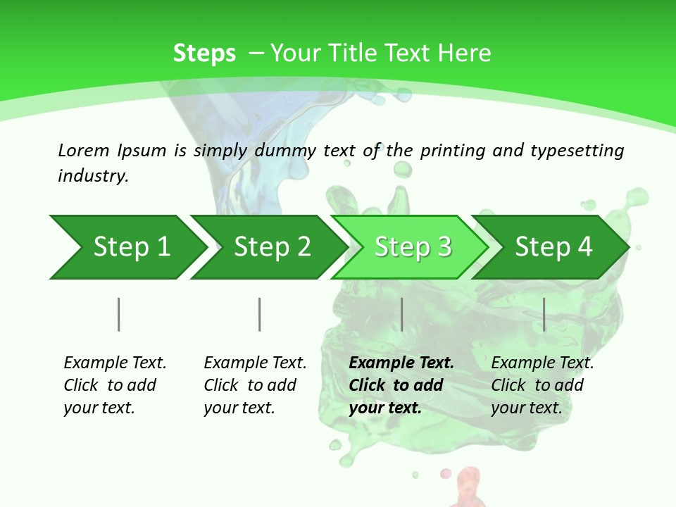 Isolated Bottle Green PowerPoint Template