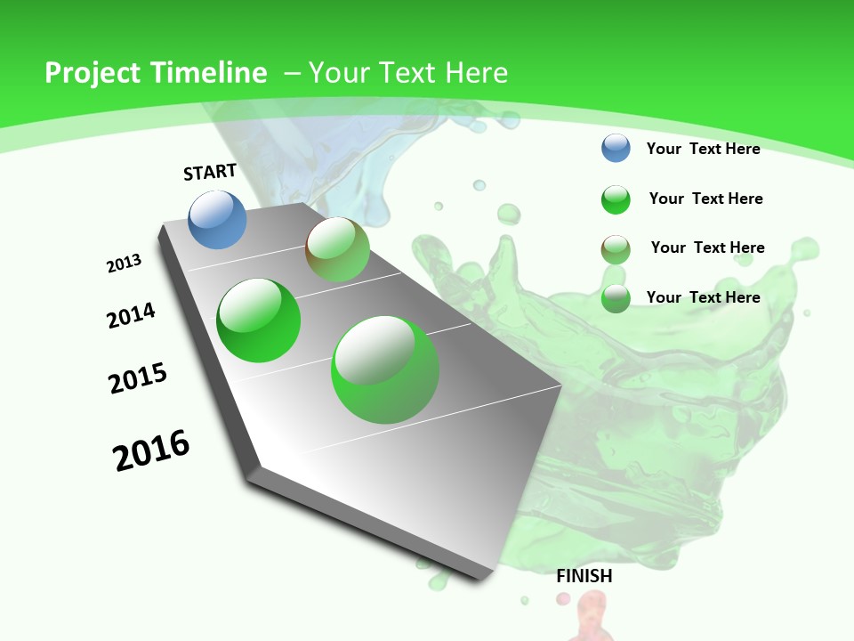 Isolated Bottle Green PowerPoint Template