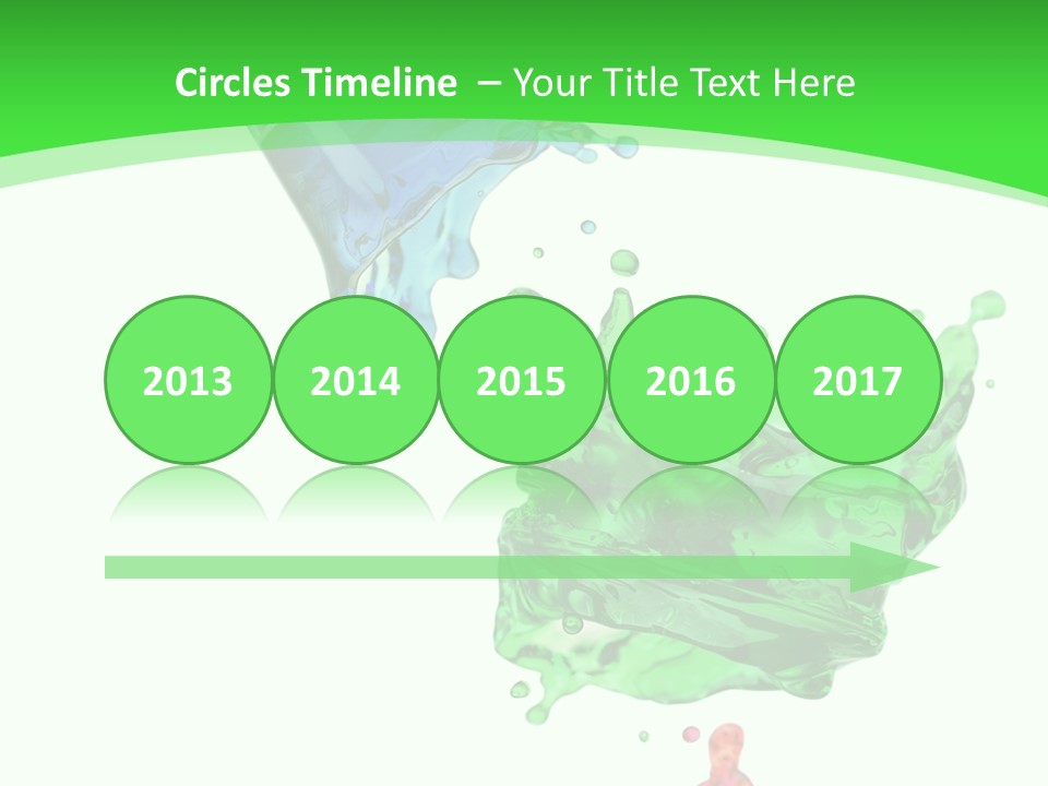 Isolated Bottle Green PowerPoint Template