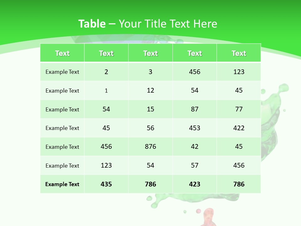Isolated Bottle Green PowerPoint Template