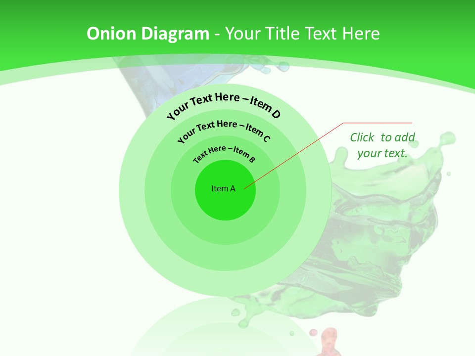 Isolated Bottle Green PowerPoint Template