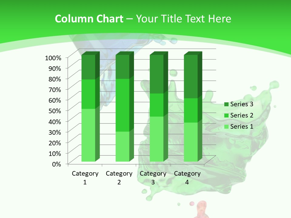 Isolated Bottle Green PowerPoint Template