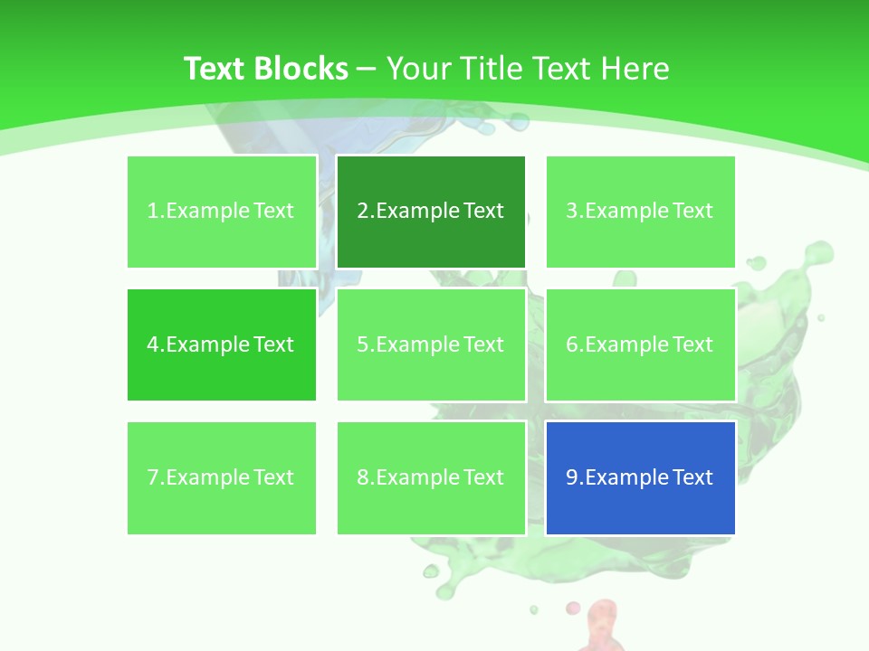 Isolated Bottle Green PowerPoint Template