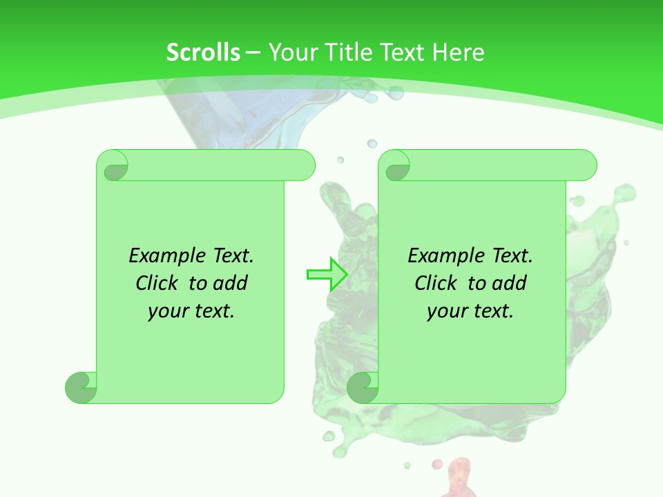 Isolated Bottle Green PowerPoint Template