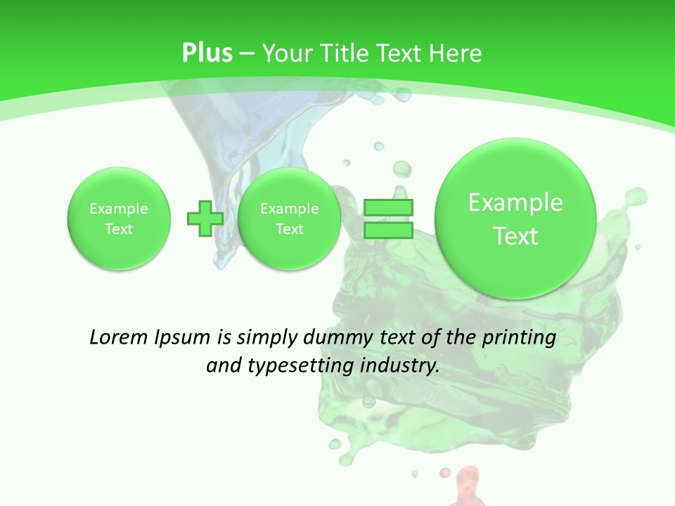 Isolated Bottle Green PowerPoint Template