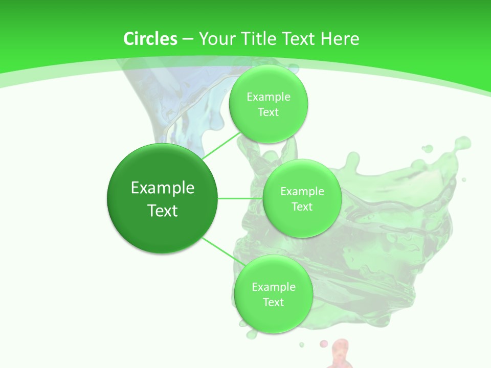 Isolated Bottle Green PowerPoint Template