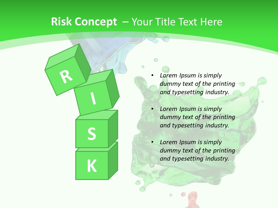 Isolated Bottle Green PowerPoint Template