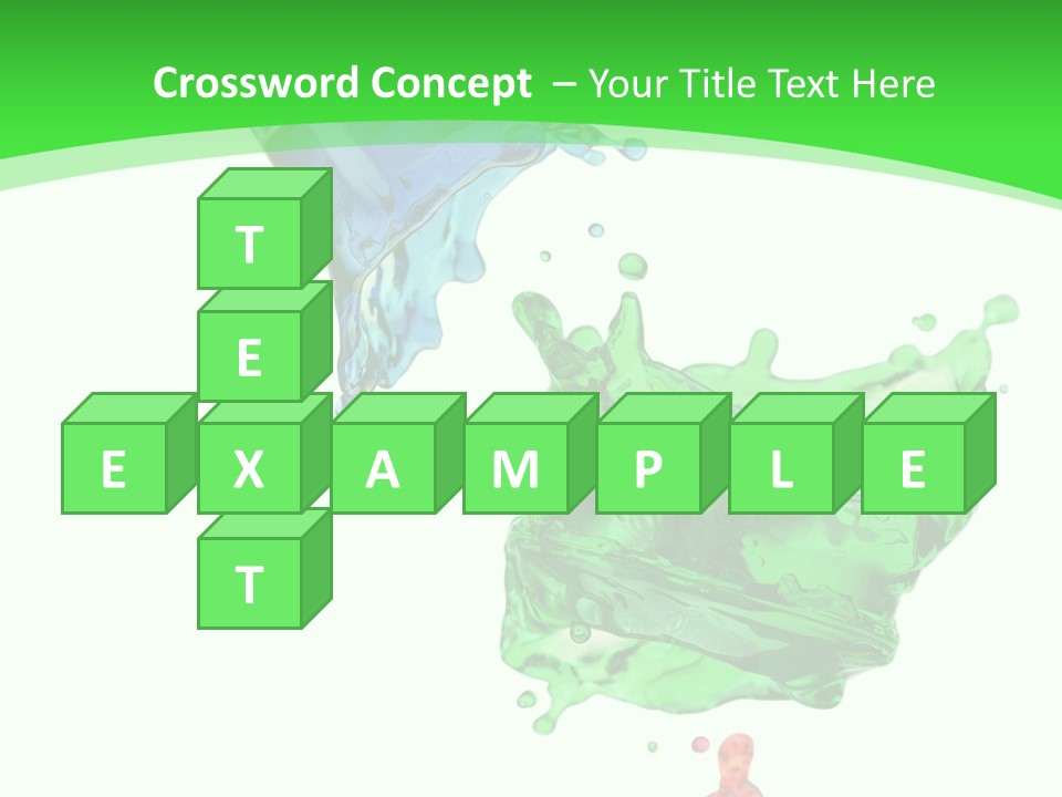 Isolated Bottle Green PowerPoint Template