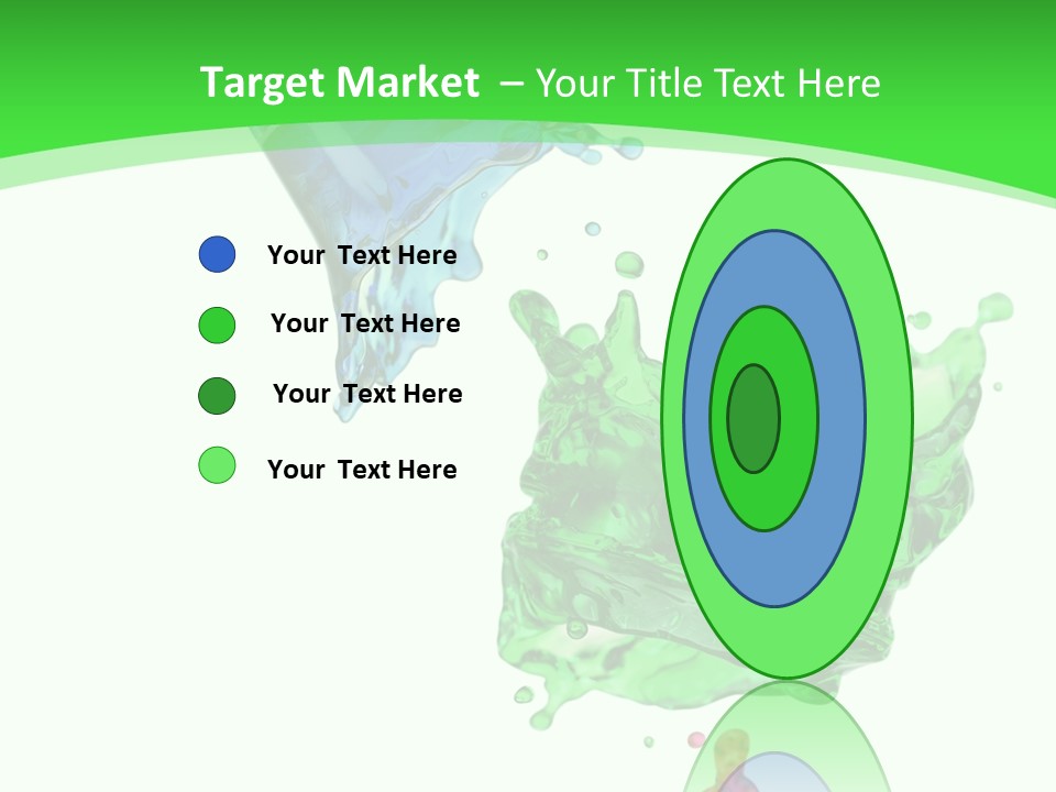 Isolated Bottle Green PowerPoint Template
