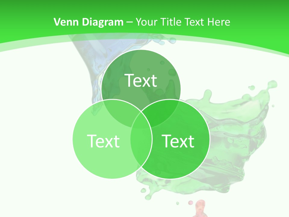 Isolated Bottle Green PowerPoint Template