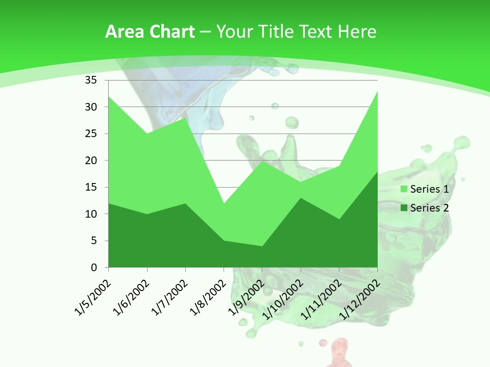 Isolated Bottle Green PowerPoint Template