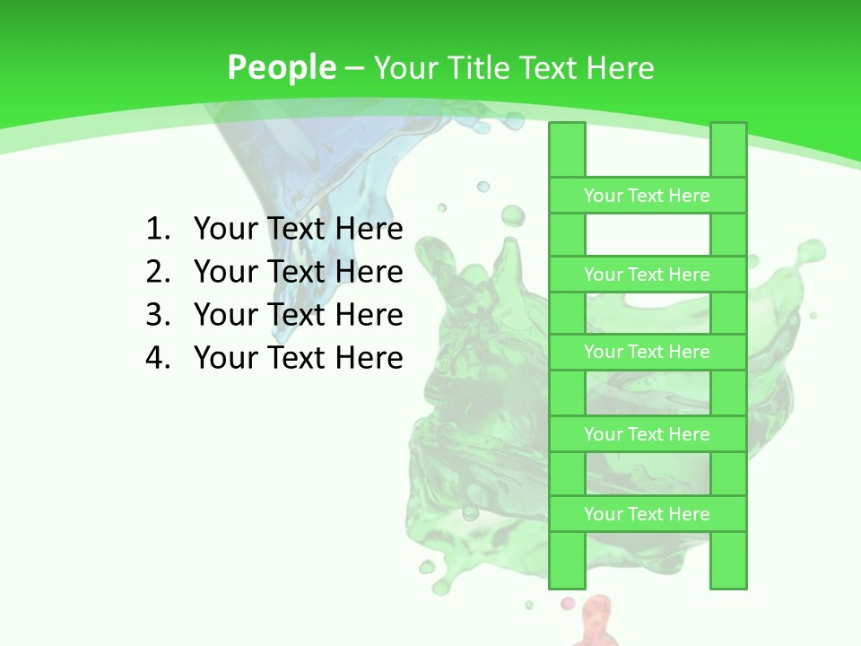 Isolated Bottle Green PowerPoint Template
