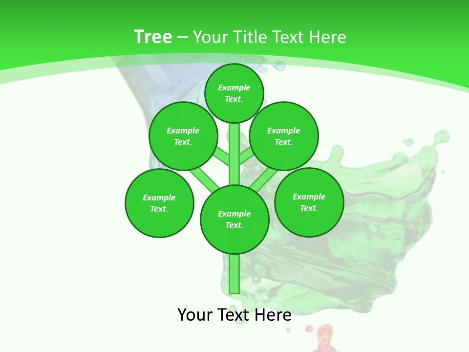 Isolated Bottle Green PowerPoint Template