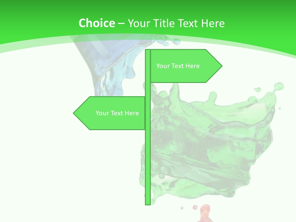 Isolated Bottle Green PowerPoint Template