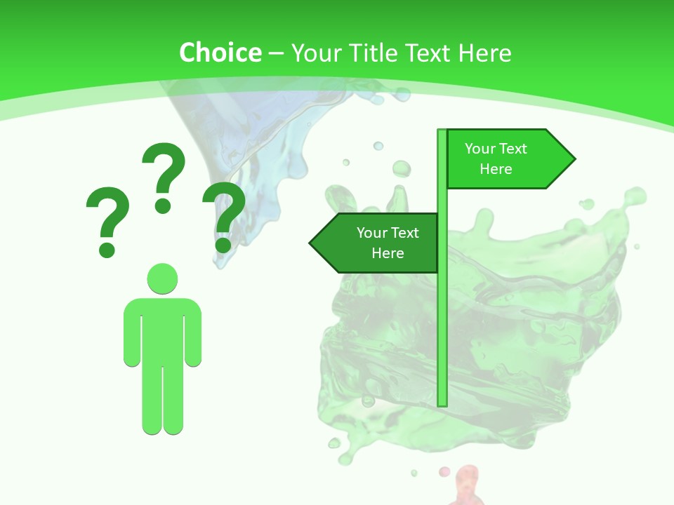 Isolated Bottle Green PowerPoint Template
