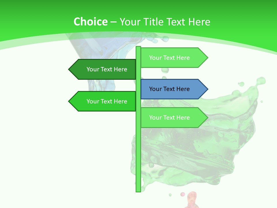Isolated Bottle Green PowerPoint Template