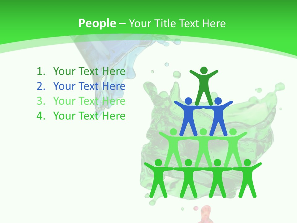 Isolated Bottle Green PowerPoint Template