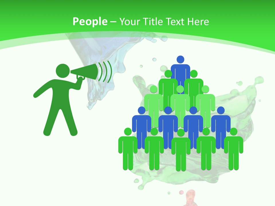 Isolated Bottle Green PowerPoint Template