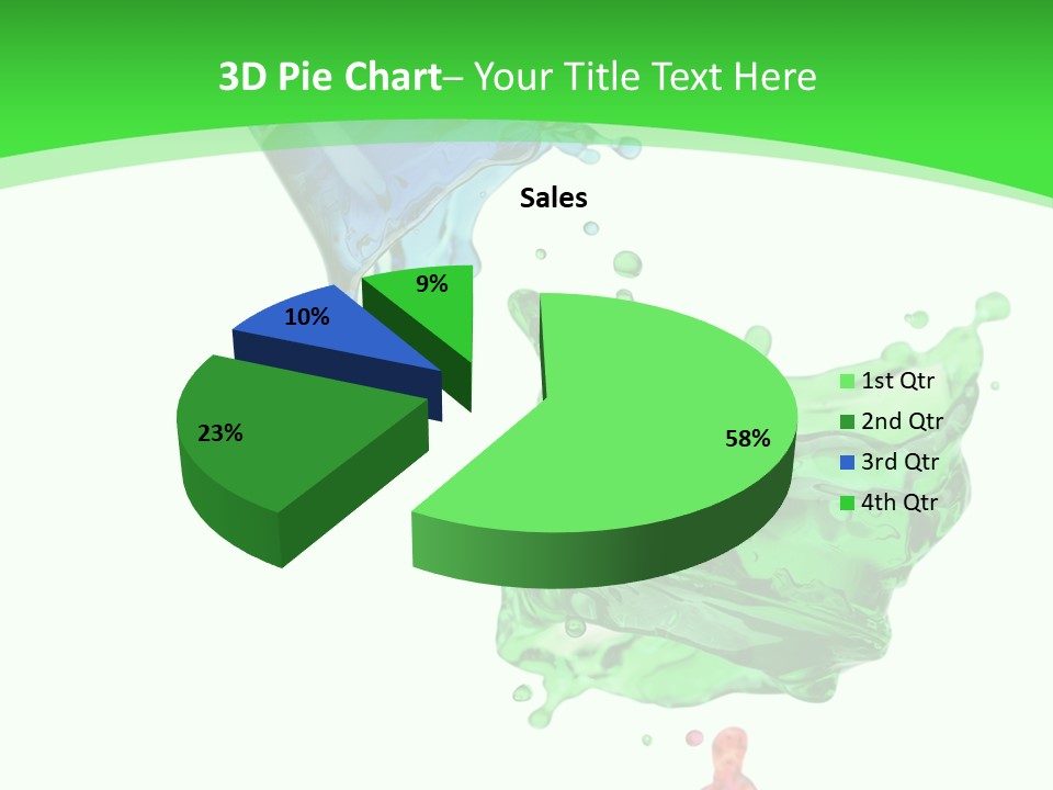 Isolated Bottle Green PowerPoint Template