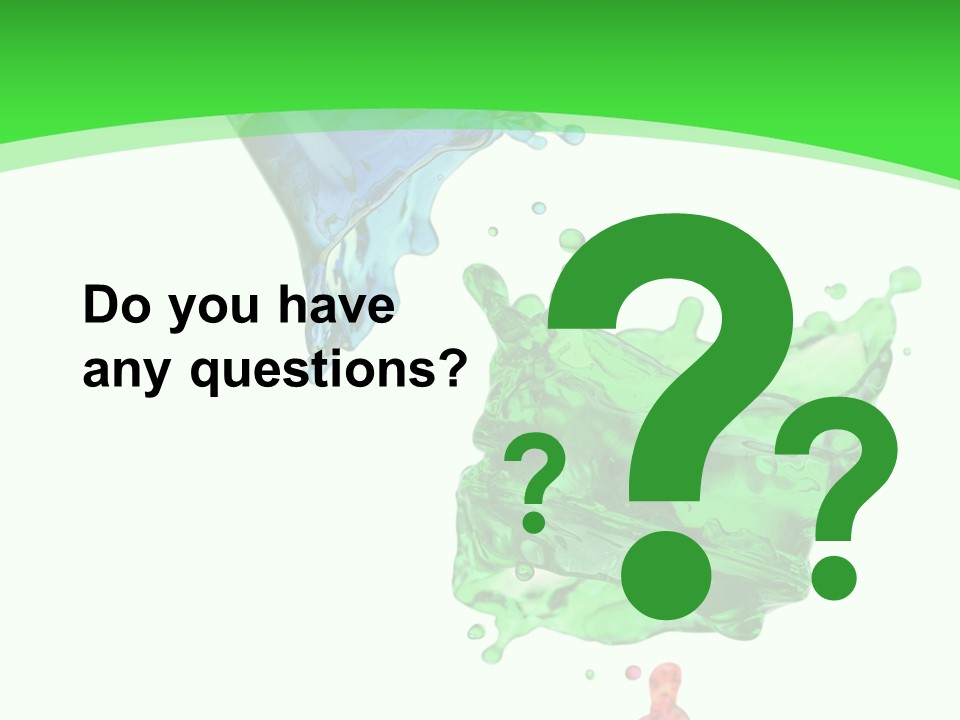 Isolated Bottle Green PowerPoint Template