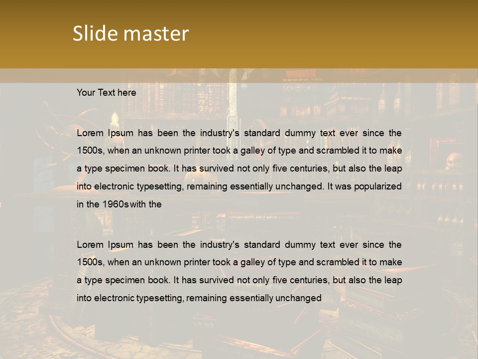 Witchcraft Dark Background PowerPoint Template