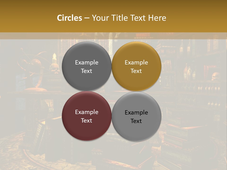 Witchcraft Dark Background PowerPoint Template
