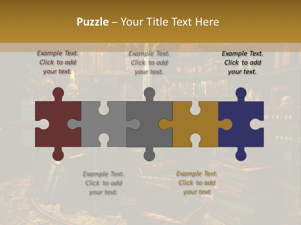 Witchcraft Dark Background PowerPoint Template