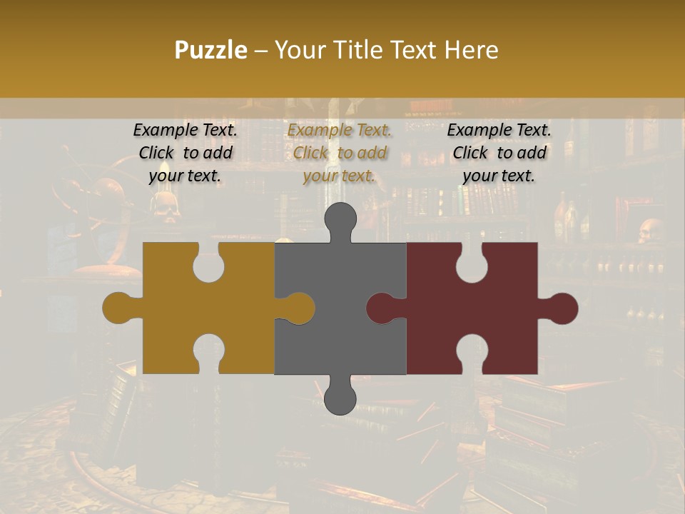 Witchcraft Dark Background PowerPoint Template