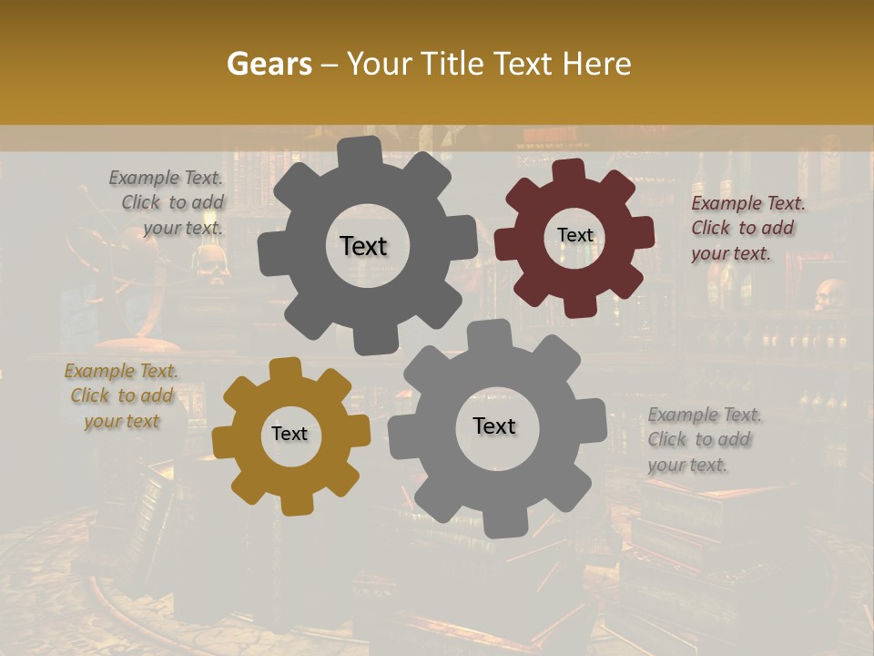 Witchcraft Dark Background PowerPoint Template