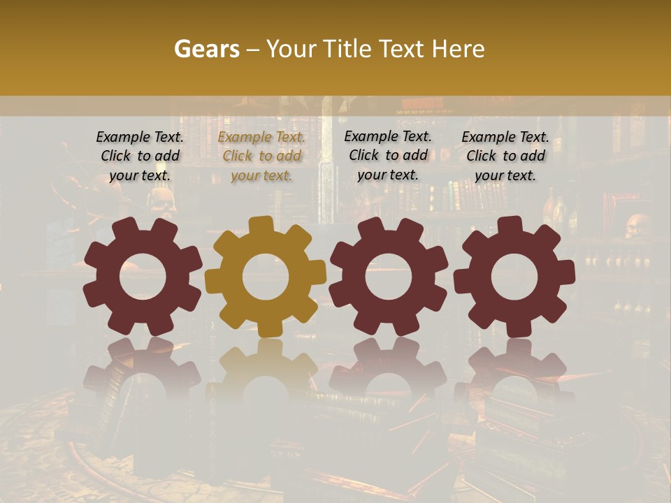 Witchcraft Dark Background PowerPoint Template