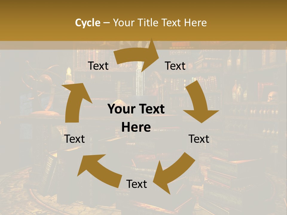 Witchcraft Dark Background PowerPoint Template