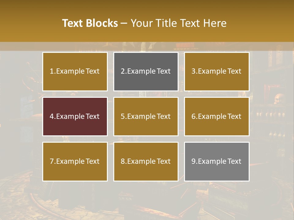 Witchcraft Dark Background PowerPoint Template