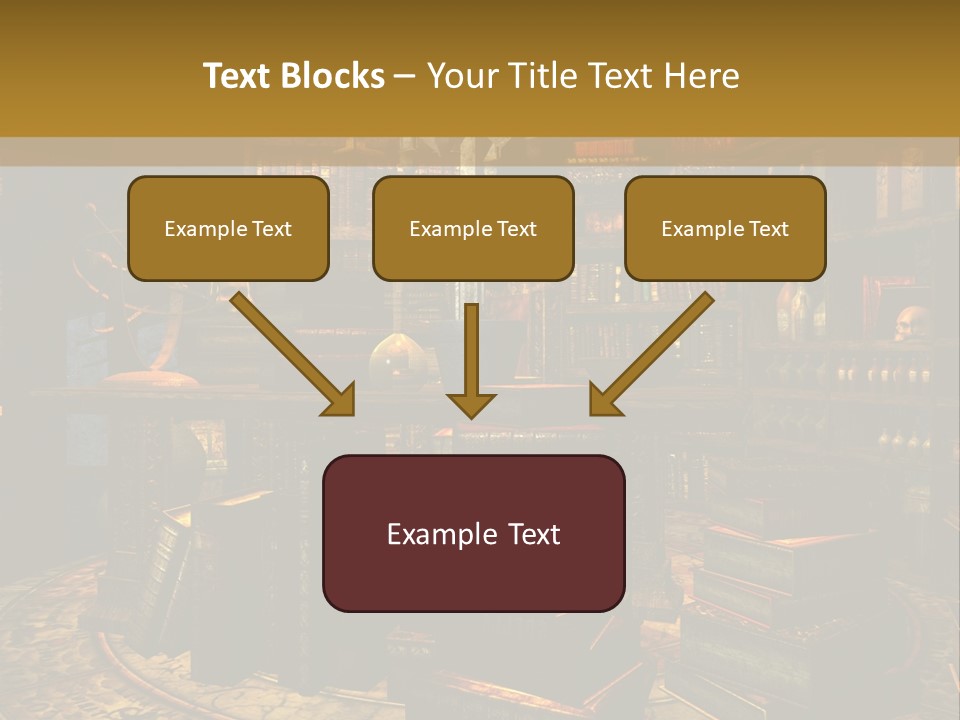 Witchcraft Dark Background PowerPoint Template