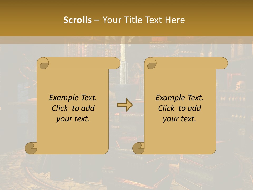 Witchcraft Dark Background PowerPoint Template