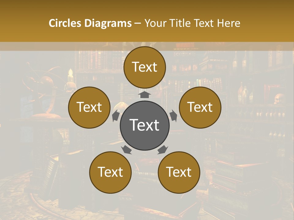 Witchcraft Dark Background PowerPoint Template