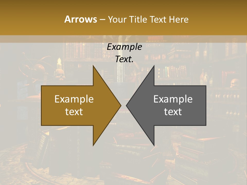 Witchcraft Dark Background PowerPoint Template