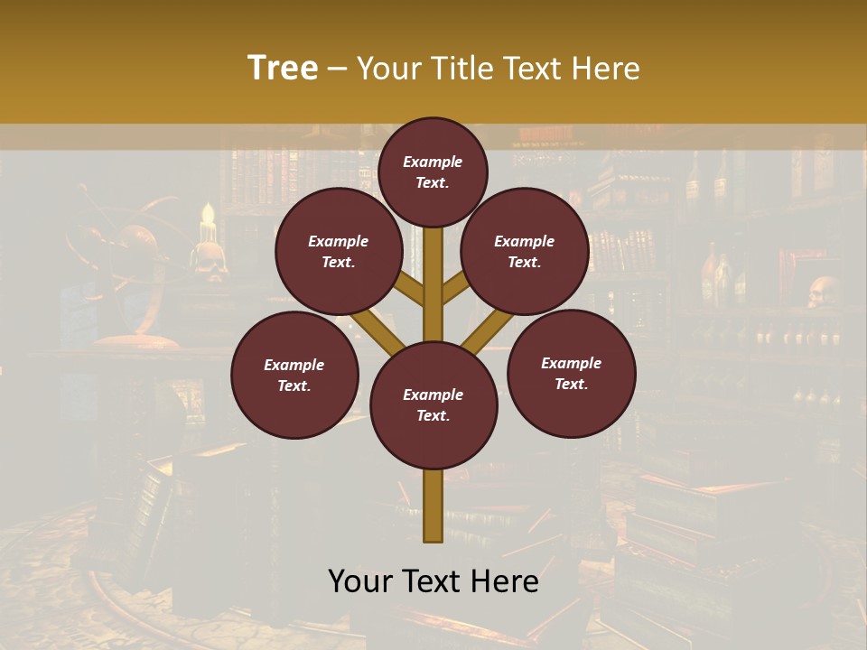 Witchcraft Dark Background PowerPoint Template