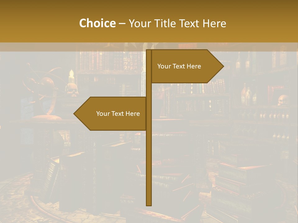 Witchcraft Dark Background PowerPoint Template