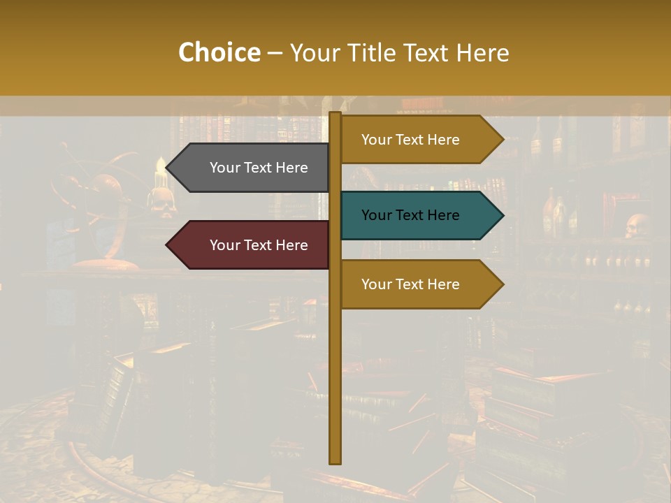 Witchcraft Dark Background PowerPoint Template